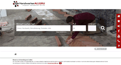 Desktop Screenshot of handwerker-im-allgaeu.de