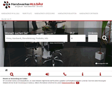 Tablet Screenshot of handwerker-im-allgaeu.de